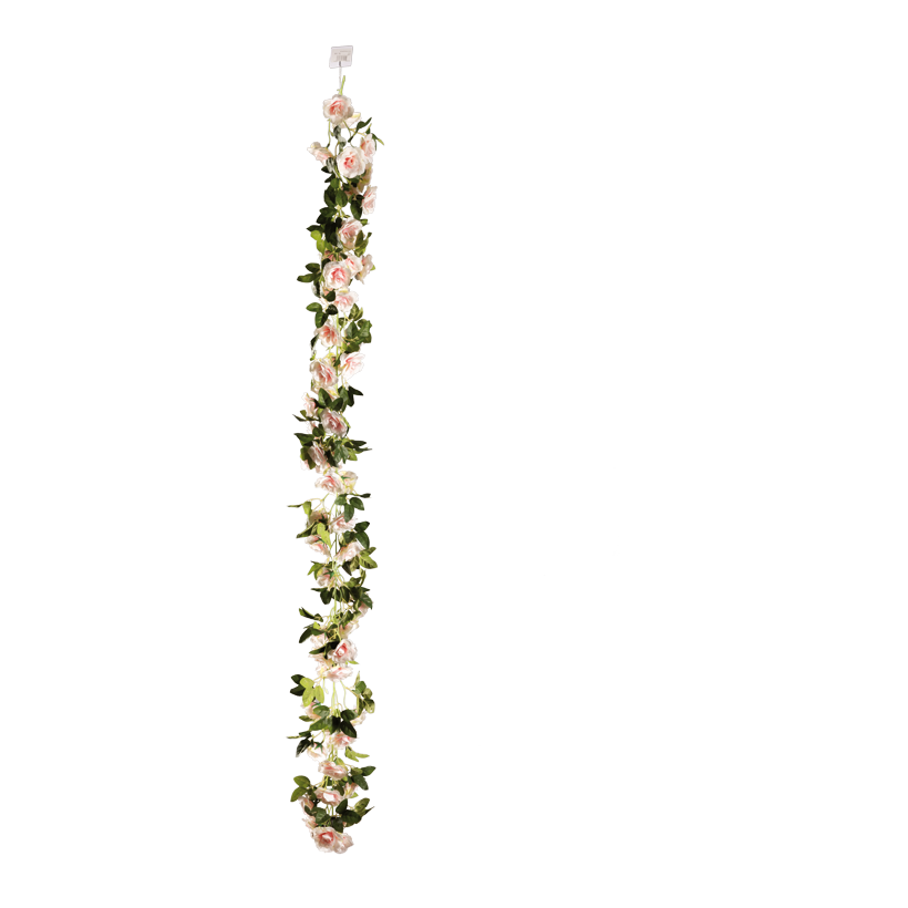Rosgirlang, 170cm Ø 7cm med 60 rosor, av plast/konstsilke