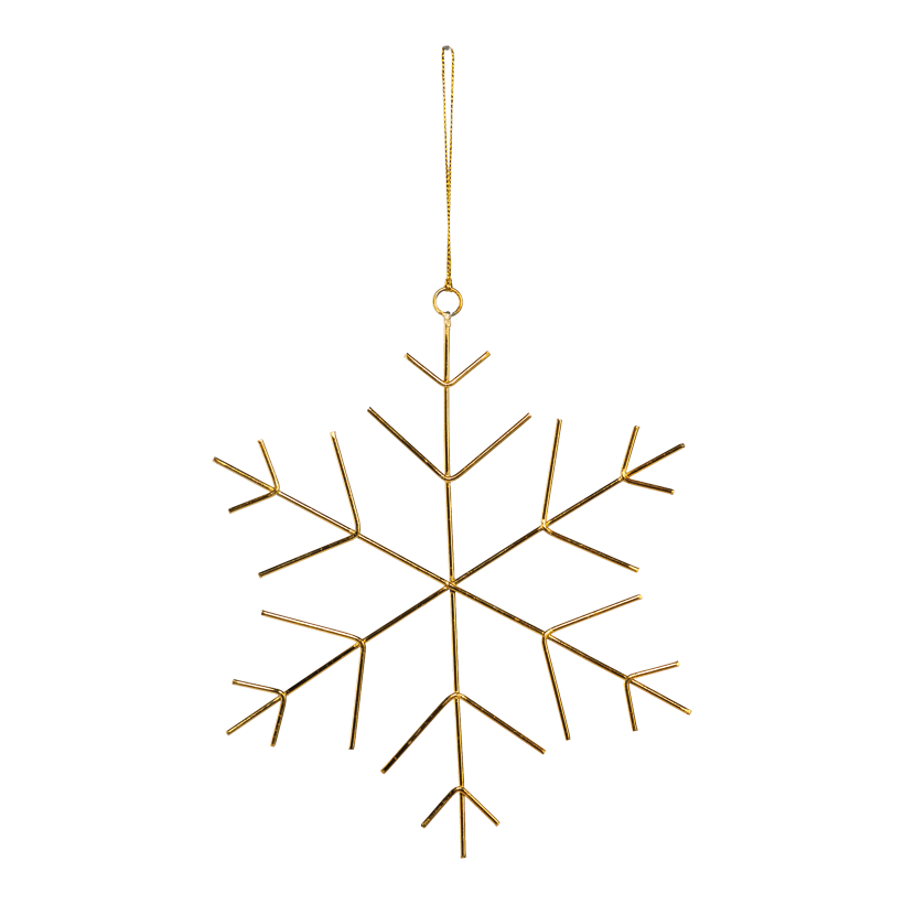 Snöflinga, Ø 20cm av metall med hängare