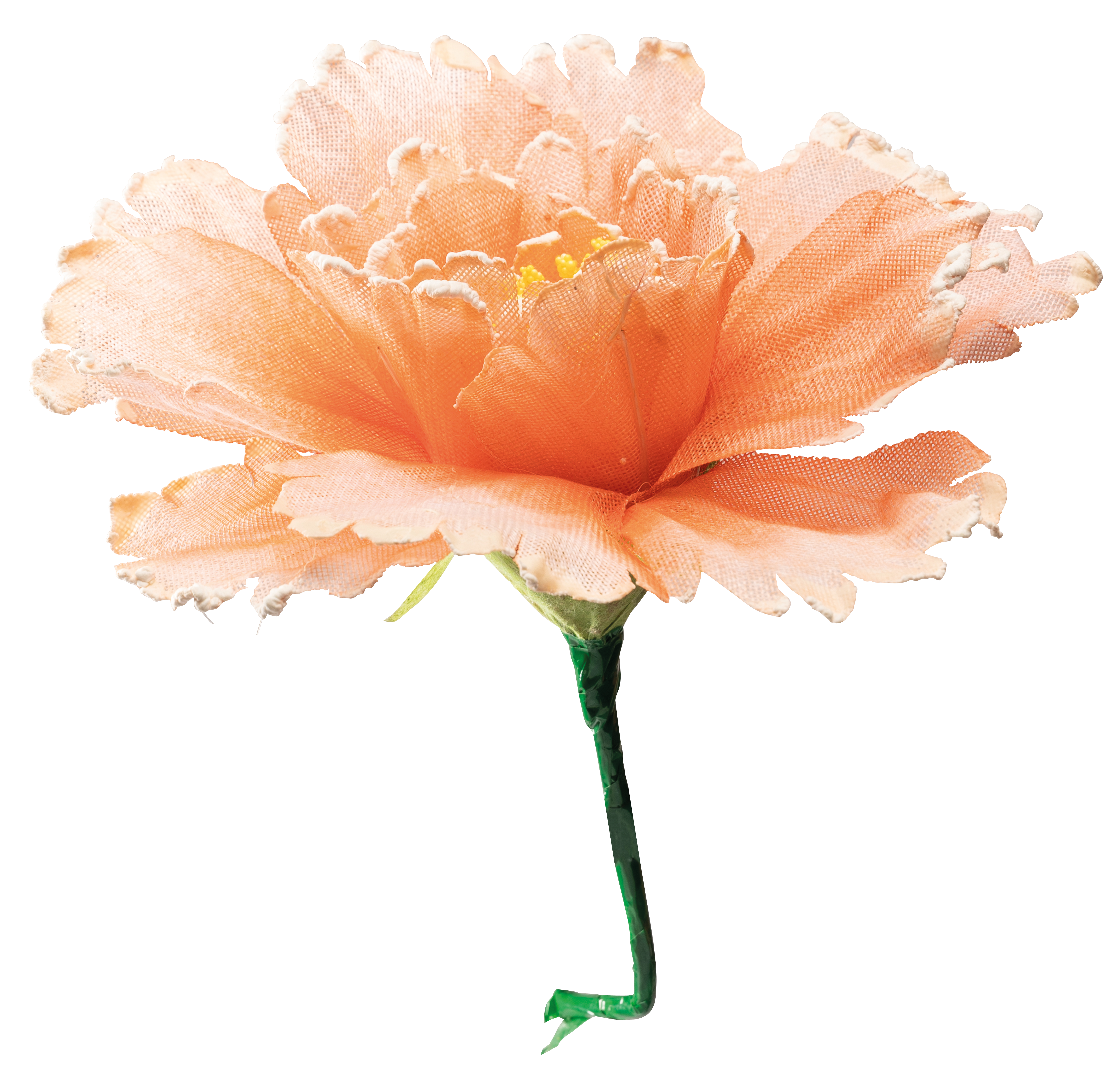 Blossom, Ø40cm Stiel:18cm, out of fabric, with short stem, flexible