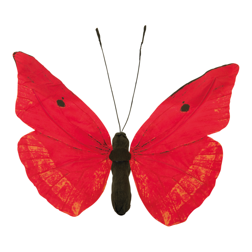 Fjäril 20x30cm av papper/frigolit med vajer för fastsättning