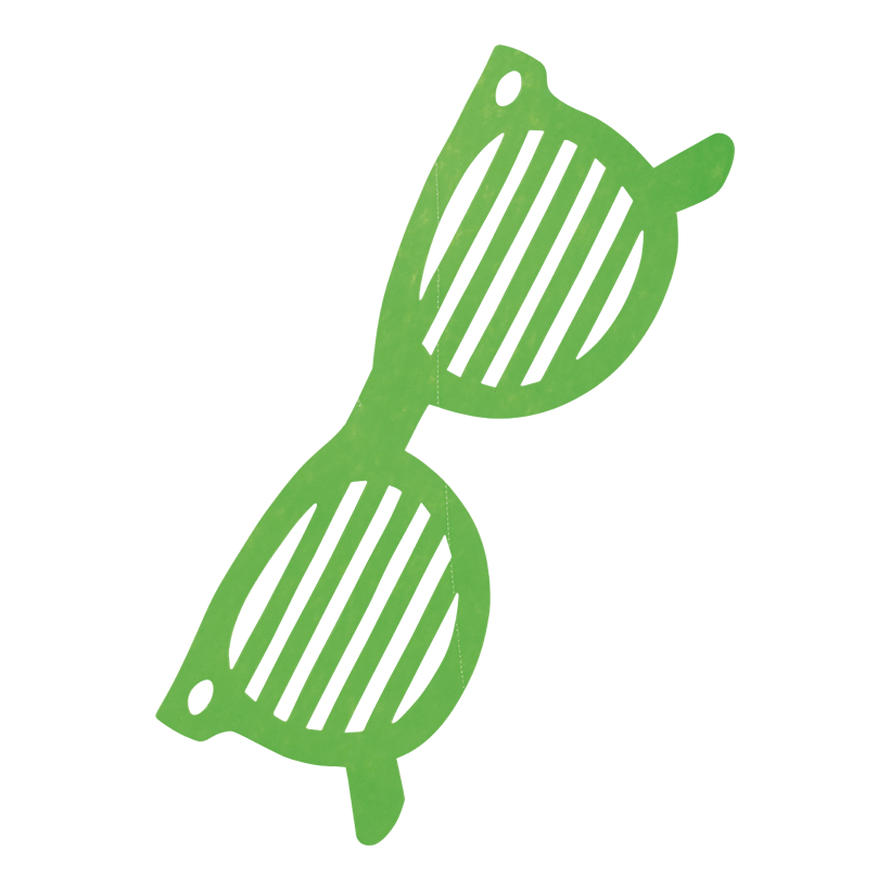 Solglasögon 23x67cm, gjord av kartong dubbelsidig, flamskyddad enligt B1