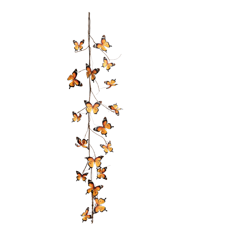 Butterfly garland, 180cm out of polyester/plastic, flexible