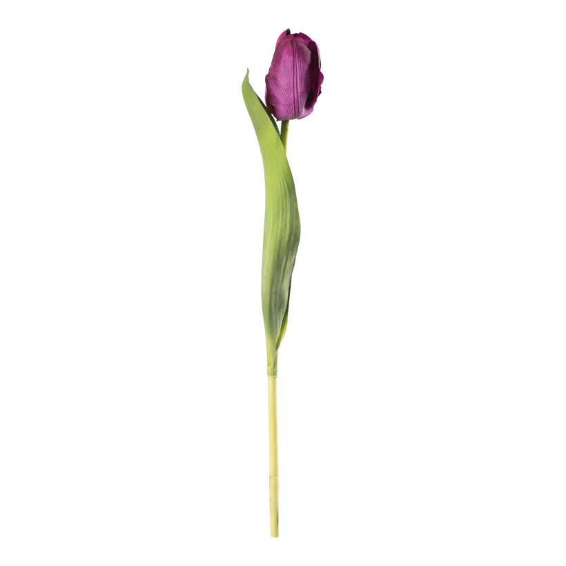 Tulip on stem, 36cm Ø 4cm Blüte out of plastic/artificial silk, flexible, real-touch effect