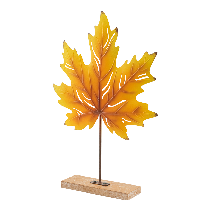 Lönnlöv på stativ 39x27x5,5cm Standfuß: 16,5x5,7x1,5cm av metall/MDF