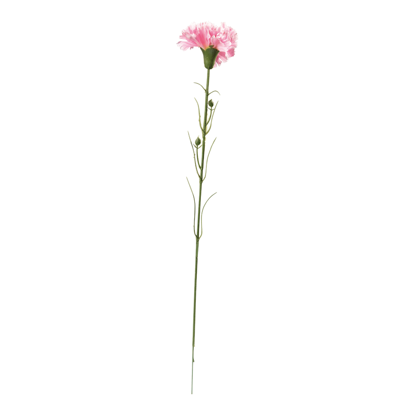 Carnation on stem, 50cm Ø 8cm out of artificial silk/ plastic, flexible