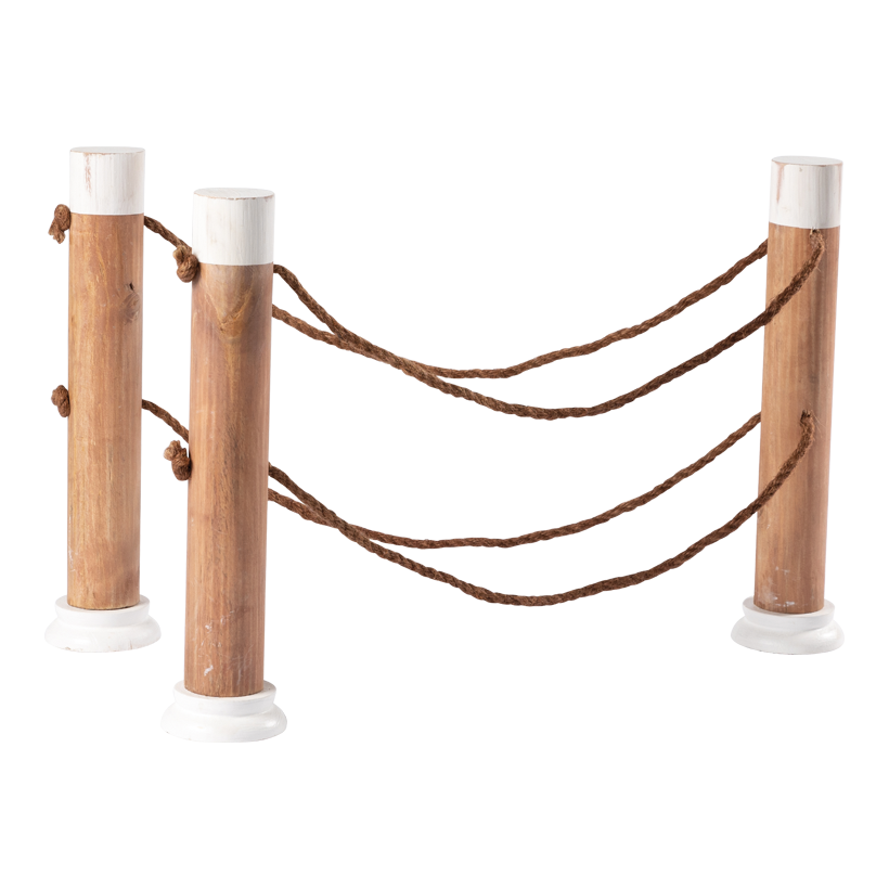 Räcke 120x40cm av granved/rep längd helt sträckt 135cm