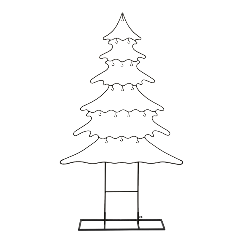 Gran, 120cm Metallfuß 48x20x1cm av metall tvärstag med upphängningskrokar