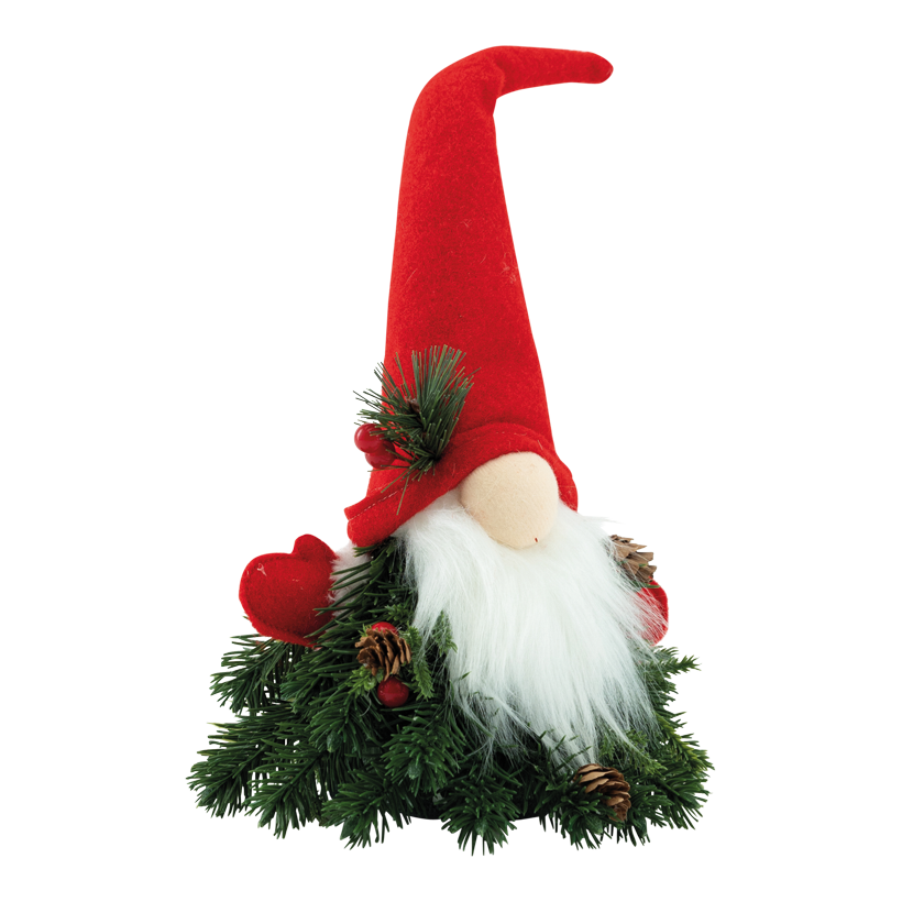 Jultomte, 33x17x16cm av plast/frigolit