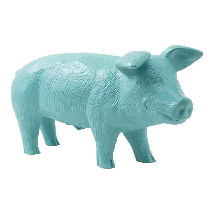 Griskulting 57x21x27cm av polyresin stående, vädertålig