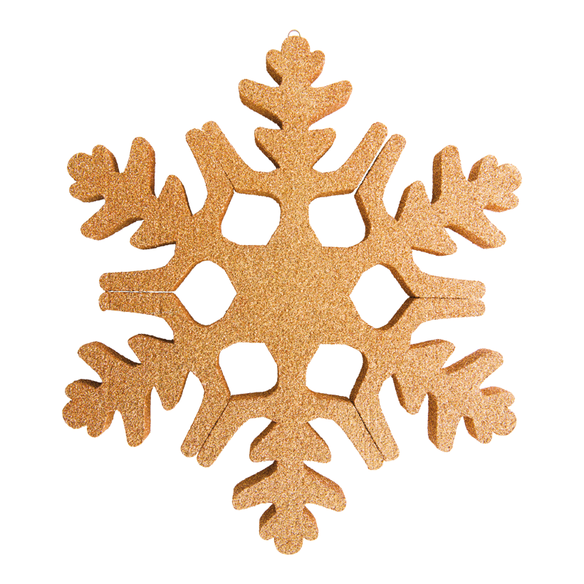 Snöflinga, 40cm av frigolit glittrig, med upphängningskrok