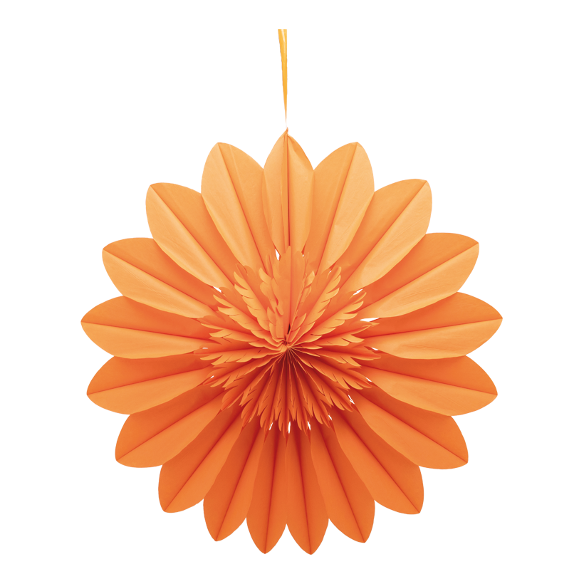 Honeycomb blomma 70cm av papper med hängare, vikbar, självhäftande