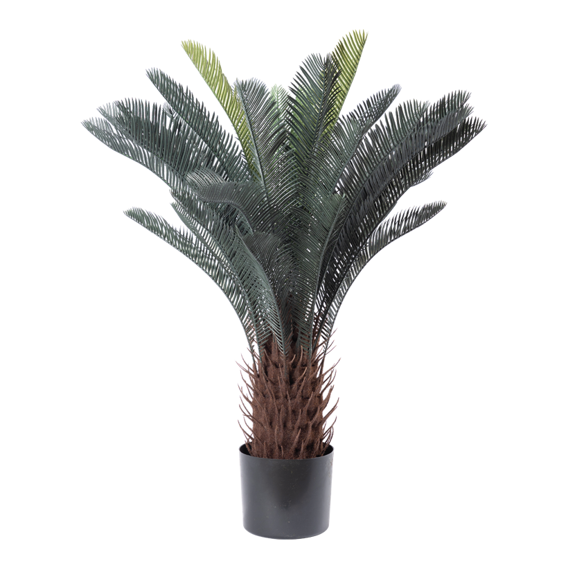 Palm i kruka 90cm Topf: Ø 14,5cm 36 blad av plast/konstsilke