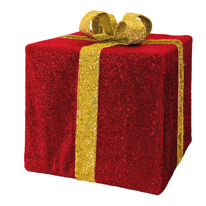 Gift box, 40x40x35cm foldable frame, cover made of polyester, with hanger