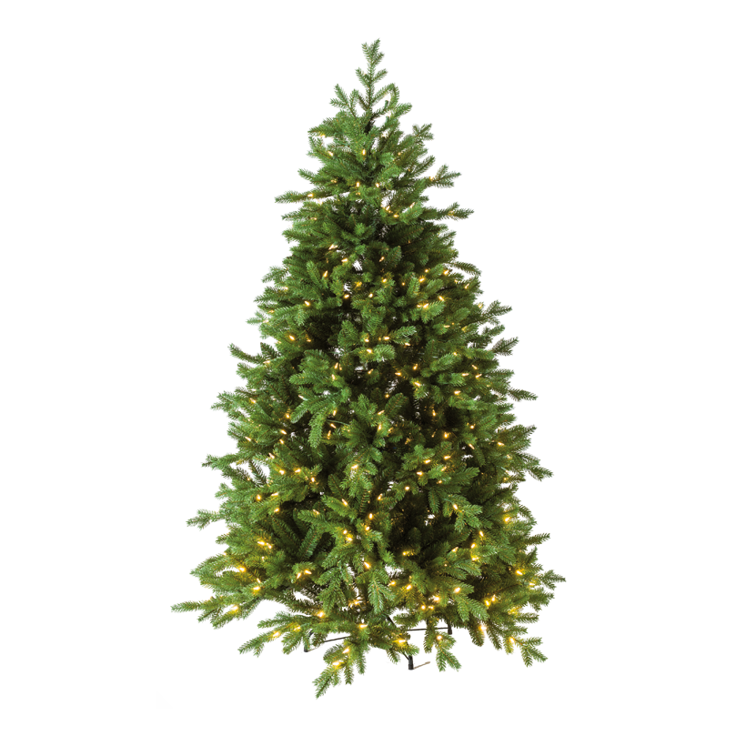 Gran, 240cm w. 800 lysdioder PE/PVC-mix, 5400 sp för utomhusbruk, IP44-kontakt