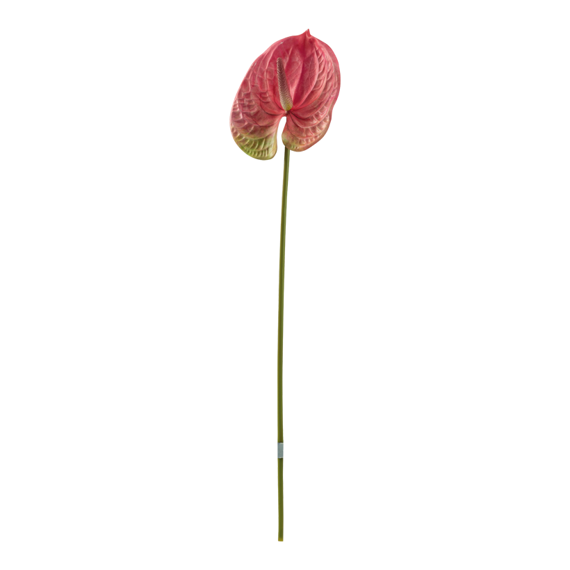 Flamingo flower, 63cm Stiel: 48cm out of plastic, flexible