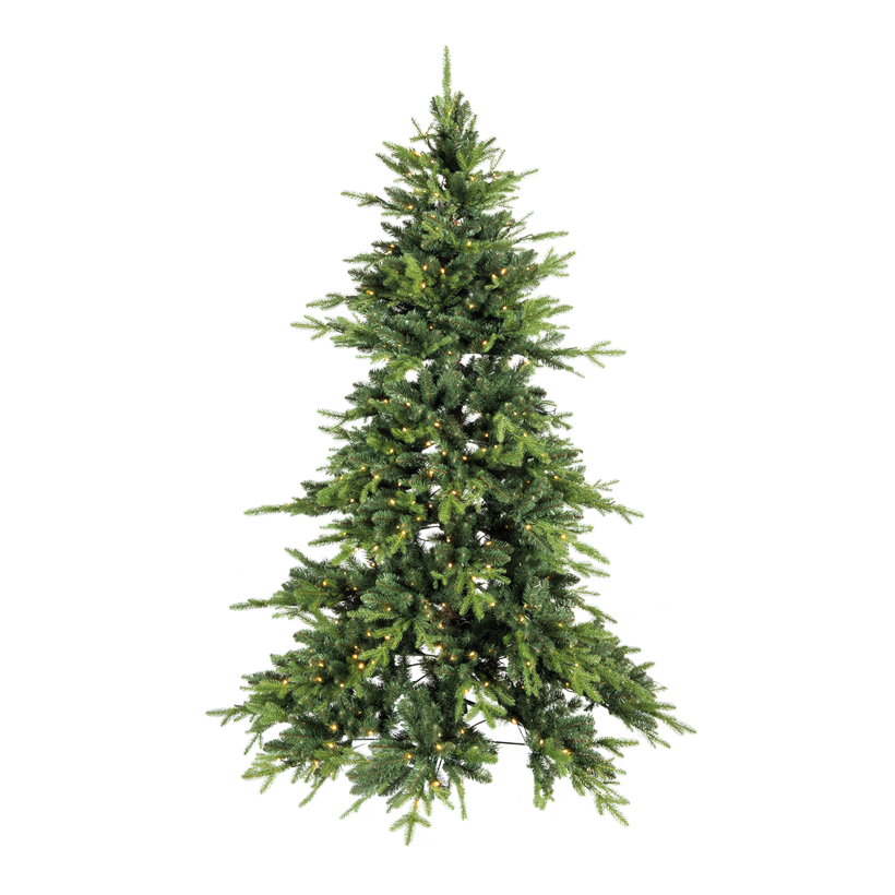 Gran, 210cm Ø 100cm 768 PE-spetsar 3074 PVC-spetsar, 700 lysdioder, med metallstativ