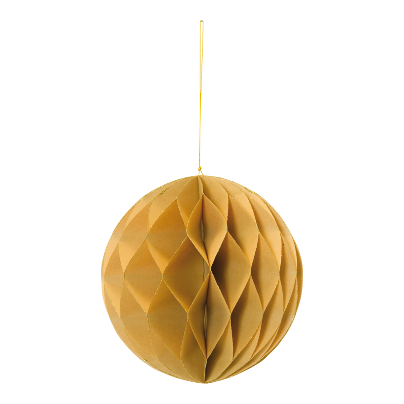 Honeycomb boll, 20cm vikbar med hängare, slut på papper, med magnetlås