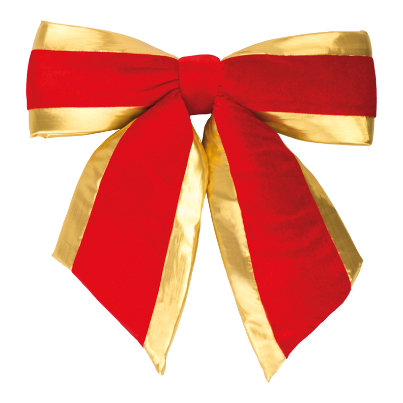 Sammetsrosett, 40x45cm med guldkant