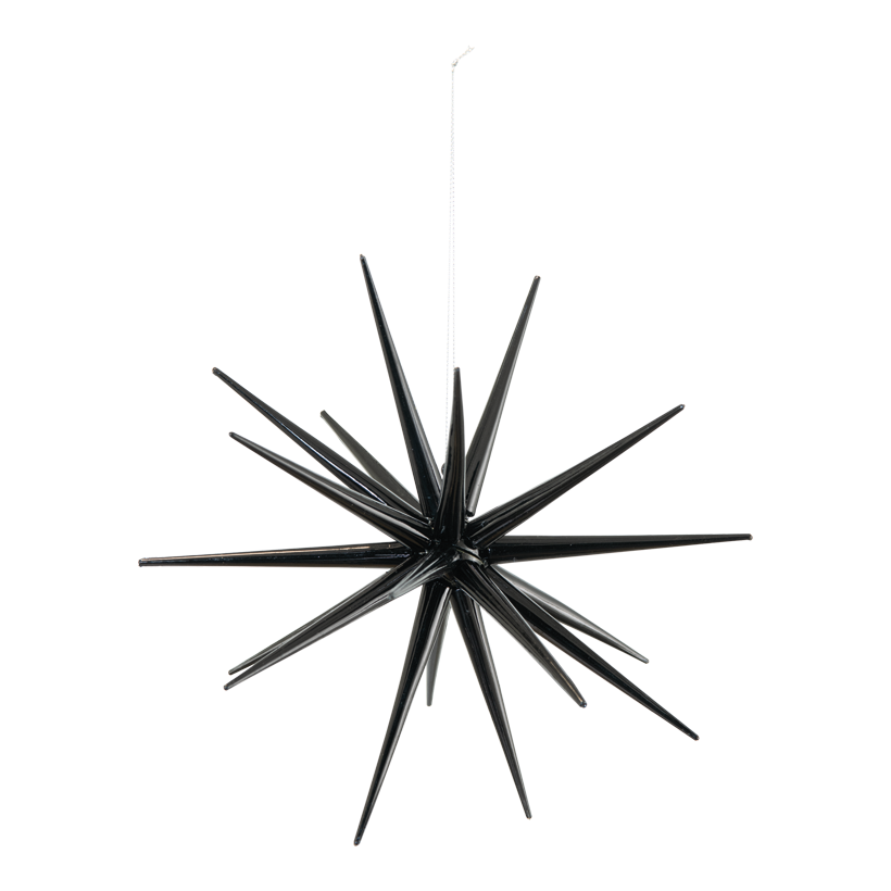 Sputnik stjärna, Ø 21cm tillverkad av plast glänsande, för montering