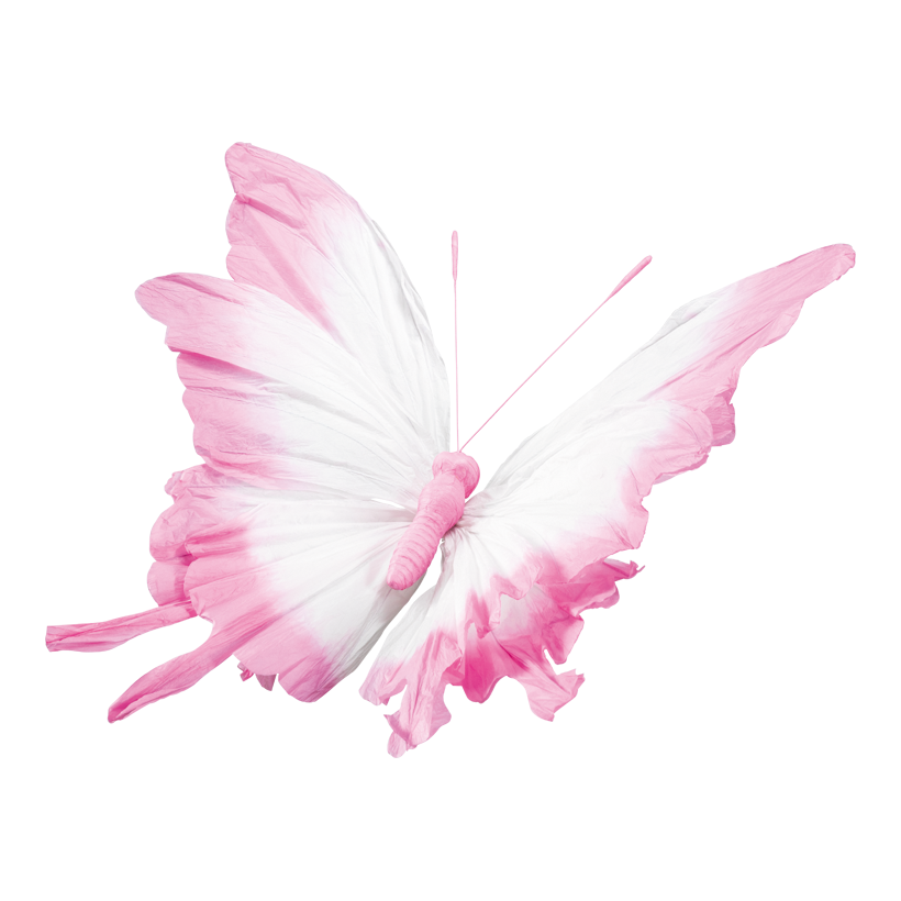 Fjäril 120x70cm Stiel: 36cm av papper flexibel