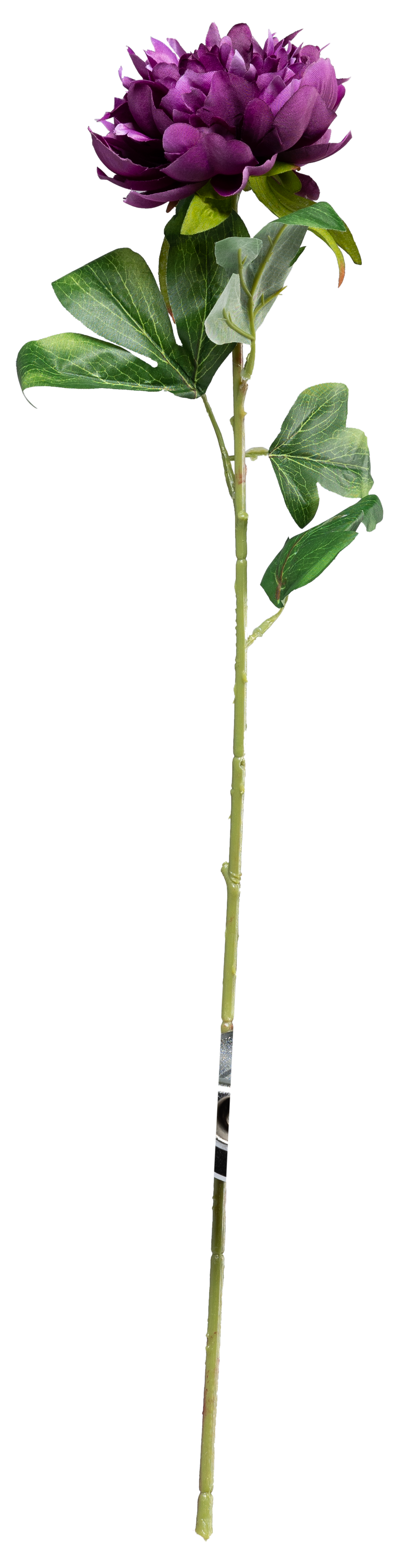 Pion med stjälk 60cm Ø 10cm av plast/konstsilke