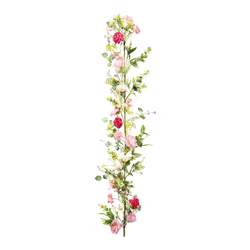 Blomgirlang 150cm av plast/konstsilke