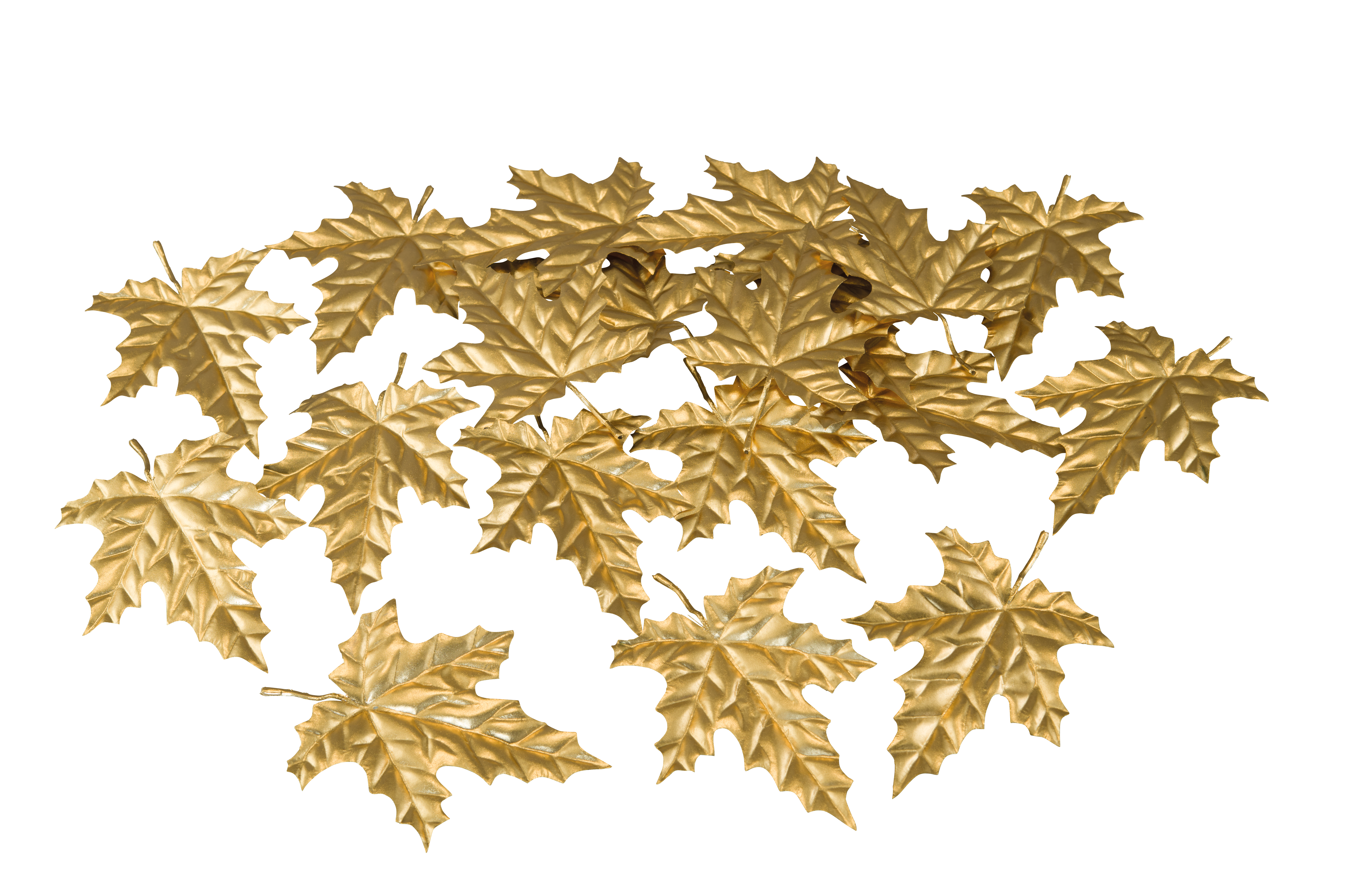 Lönnlöv, 20x16cm, 17x12cm 36 st/påse gjord av polyester, 2 olika storlekar