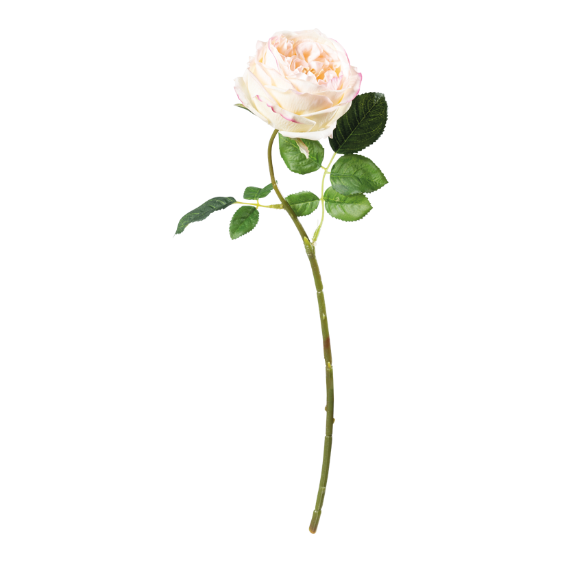 Ros 45cm Stiel: 38cm av konstsilke/plast flexibel, verklig touch-effekt