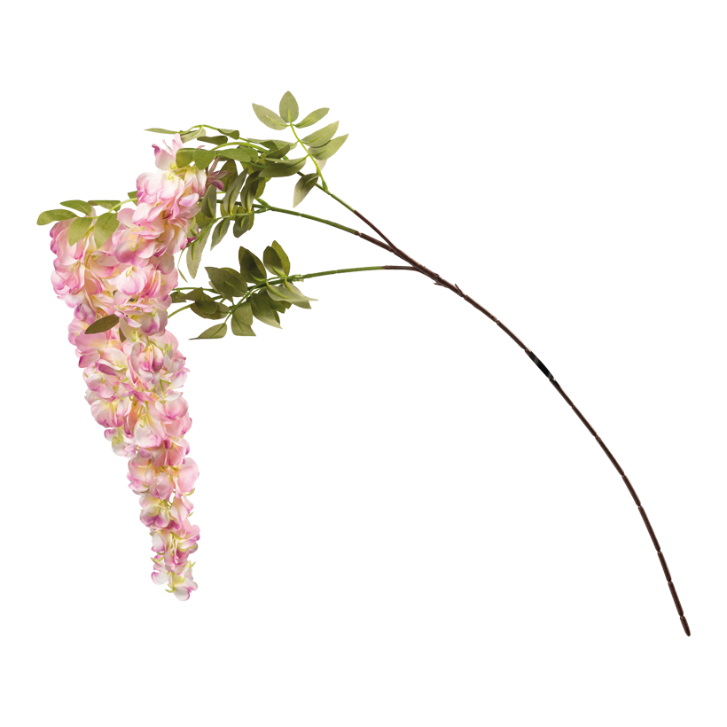 Wisteria kvist 100cm Stiel: 47cm 3-sidig av konstsilke/plast, flexibel